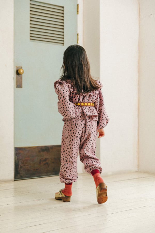 PEANUT - Korean Children Fashion - #Kfashion4kids - Heart Attack Top Bottom Set - 12