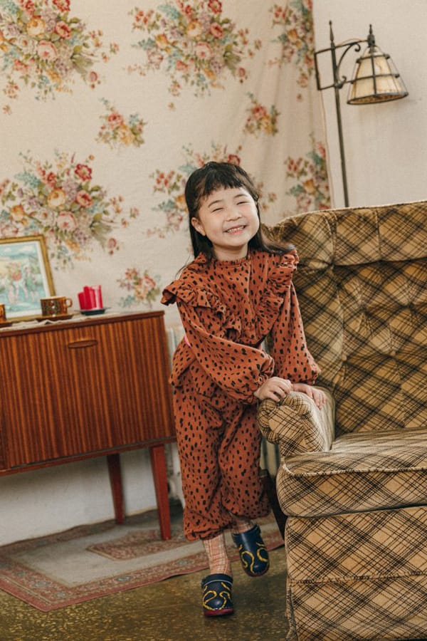 PEANUT - Korean Children Fashion - #Kfashion4kids - Heart Attack Top Bottom Set - 3