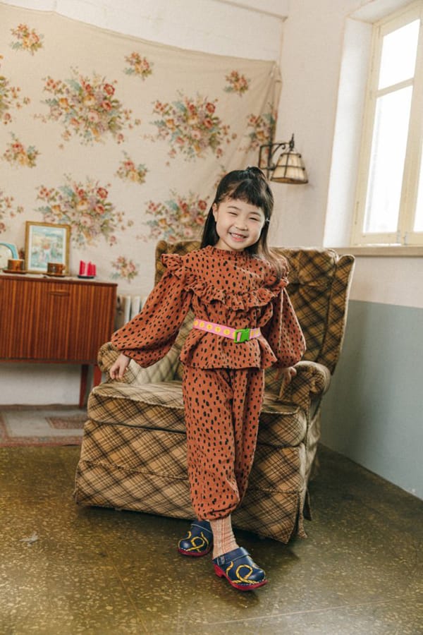 PEANUT - Korean Children Fashion - #Kfashion4kids - Heart Attack Top Bottom Set - 4