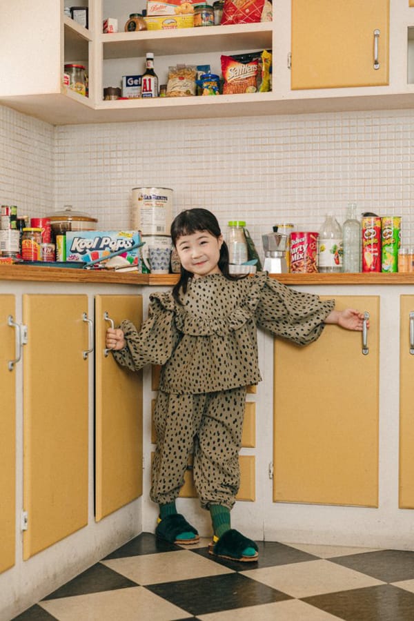 PEANUT - Korean Children Fashion - #Kfashion4kids - Heart Attack Top Bottom Set - 8