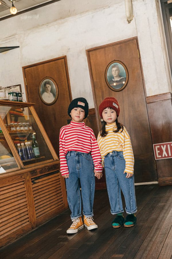 PEANUT - Korean Children Fashion - #Kfashion4kids - Low Denim Pants - 2
