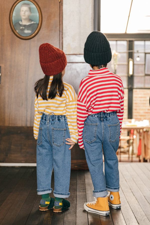 PEANUT - Korean Children Fashion - #Kfashion4kids - Low Denim Pants - 6
