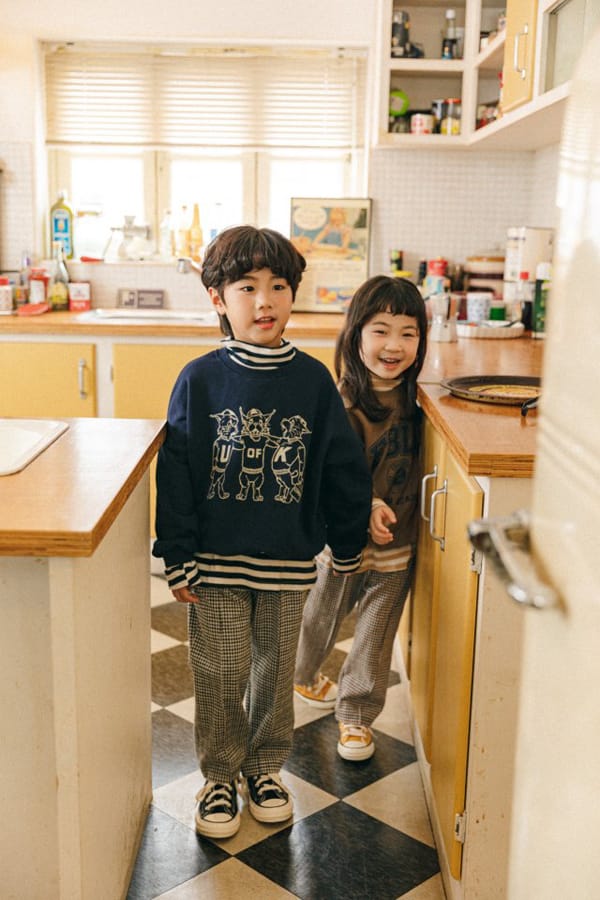 PEANUT - Korean Children Fashion - #Kfashion4kids - One Point Stripe Tee - 11