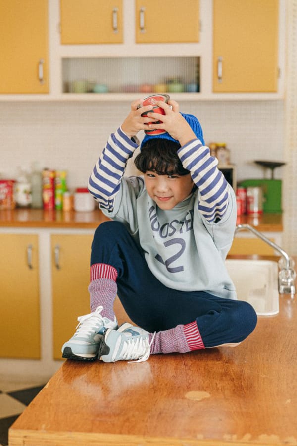PEANUT - Korean Children Fashion - #Kfashion4kids - One Point Stripe Tee - 5