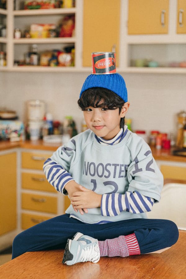 PEANUT - Korean Children Fashion - #Kfashion4kids - One Point Stripe Tee - 7