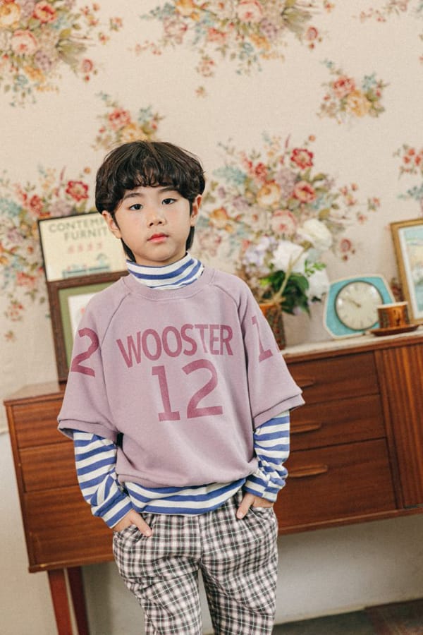 PEANUT - Korean Children Fashion - #Kfashion4kids - One Point Stripe Tee - 9