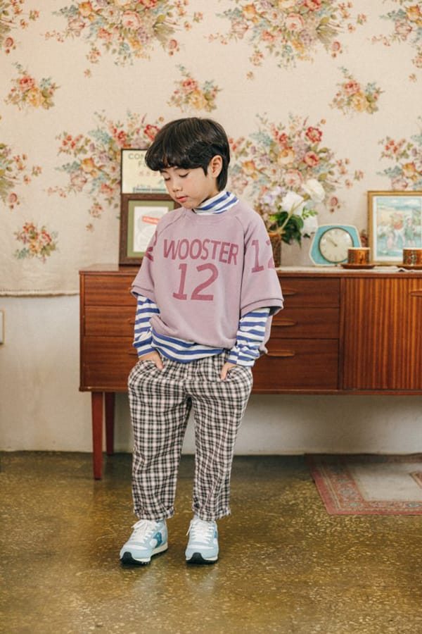 PEANUT - Korean Children Fashion - #Kfashion4kids - Cinnamon Check Pants - 10