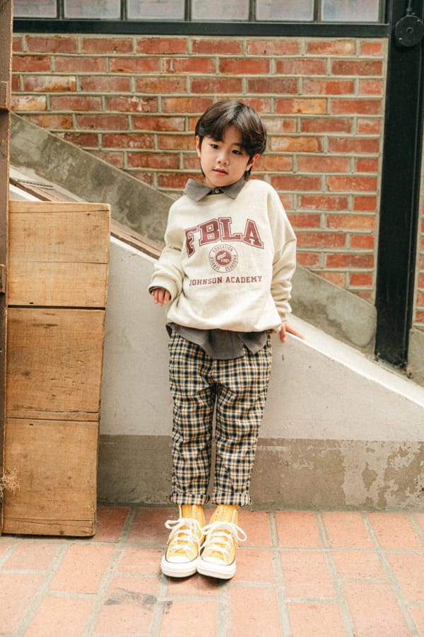 PEANUT - Korean Children Fashion - #Kfashion4kids - Cinnamon Check Pants - 2