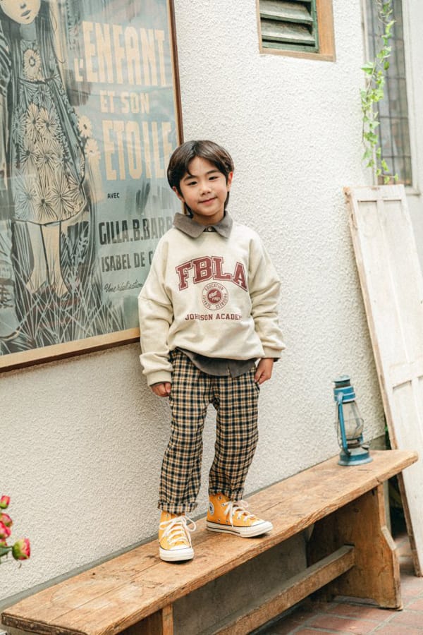 PEANUT - Korean Children Fashion - #Kfashion4kids - Cinnamon Check Pants - 4