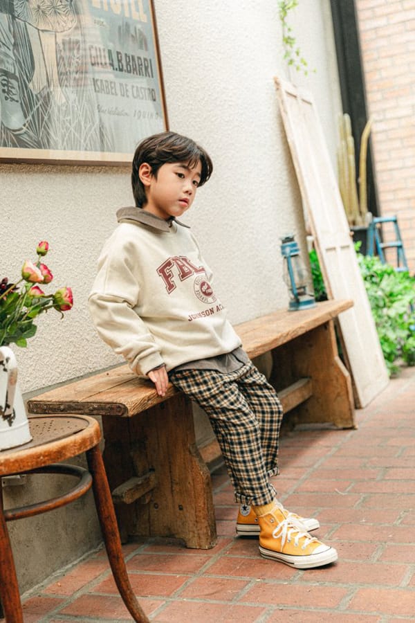 PEANUT - Korean Children Fashion - #Kfashion4kids - Cinnamon Check Pants - 5