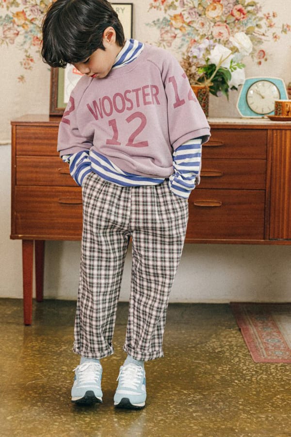 PEANUT - Korean Children Fashion - #Kfashion4kids - Cinnamon Check Pants - 7