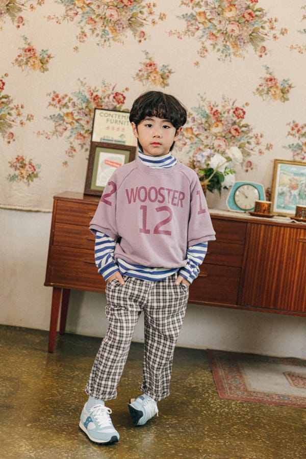 PEANUT - Korean Children Fashion - #Kfashion4kids - Cinnamon Check Pants - 9