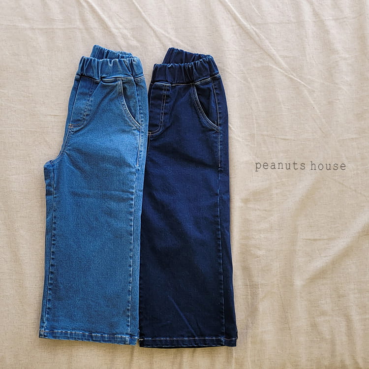 PEANUTS - Korean Children Fashion - #Kfashion4kids - Denim Wide Pants - 2