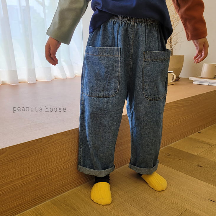 PEANUTS - Korean Children Fashion - #Kfashion4kids - Pocket Jeans