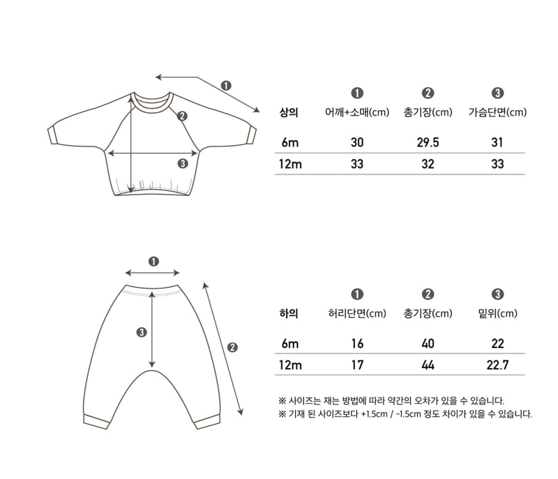PEEKABOO - Korean Children Fashion - #Kfashion4kids - Winkle Baby Top Bottom Set - 4
