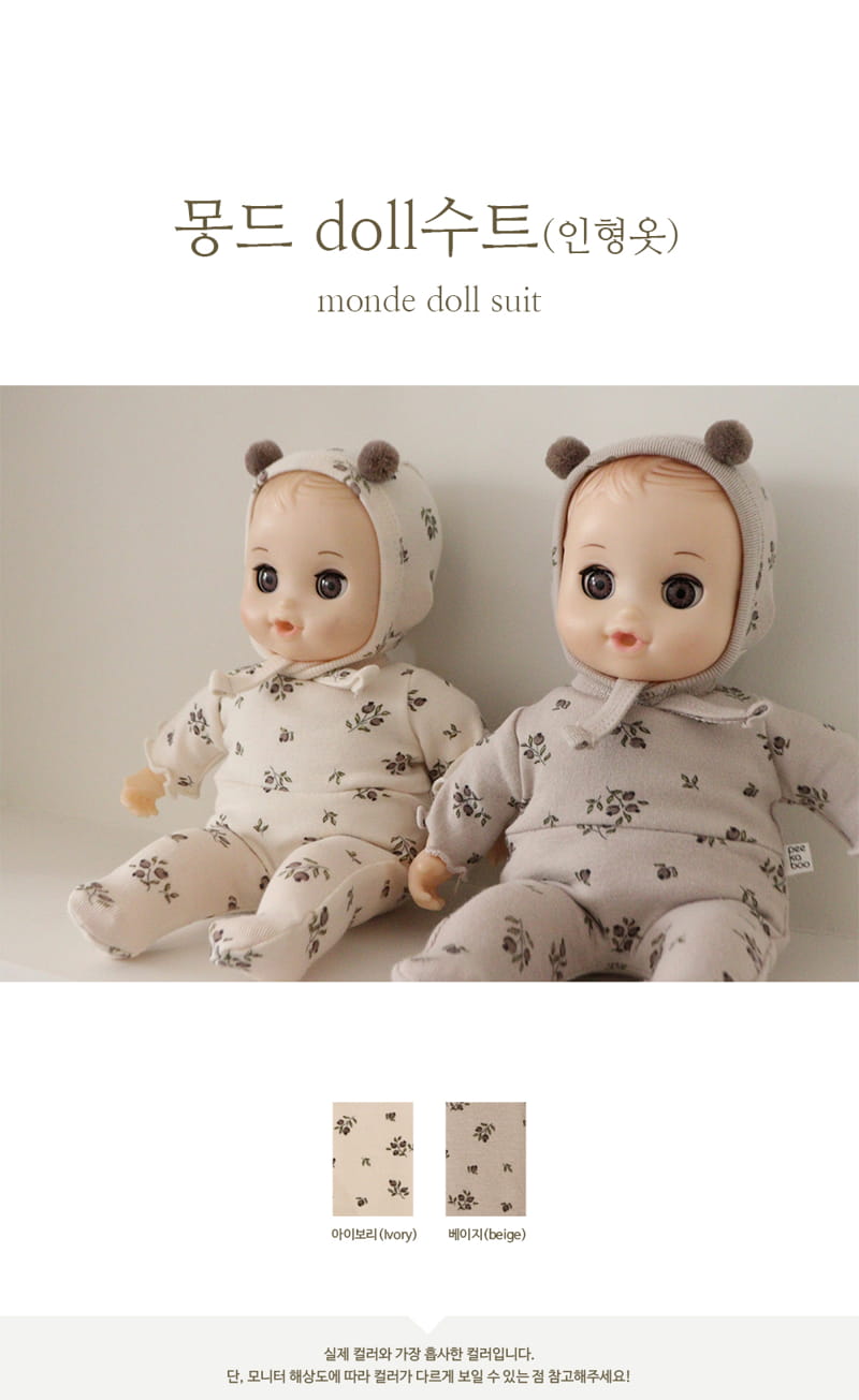 PEEKABOO - Korean Children Fashion - #Kfashion4kids - Monde Doll Suit