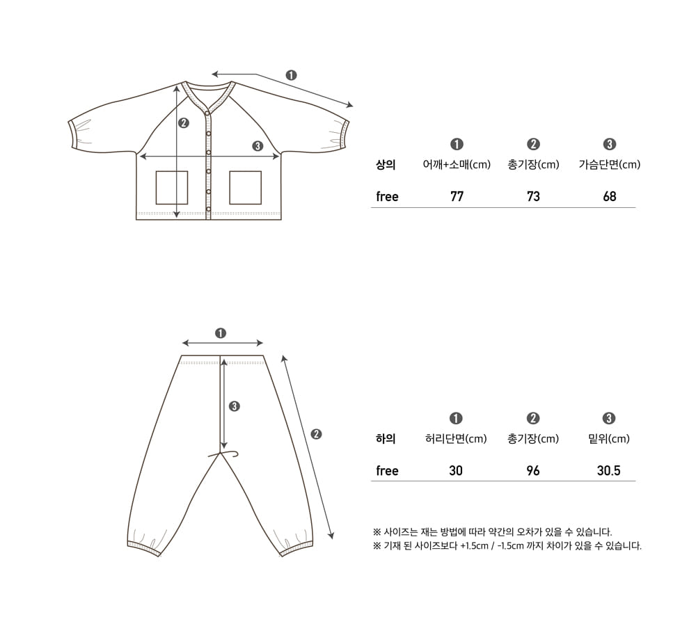 PEEKABOO - Korean Children Fashion - #Kfashion4kids - Mom Base Top Bottom Set - 4