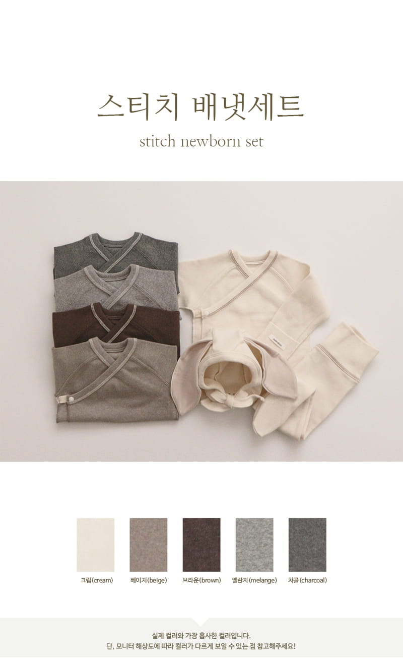 PEEKABOO - Korean Children Fashion - #Kfashion4kids - Stitch New Born Set