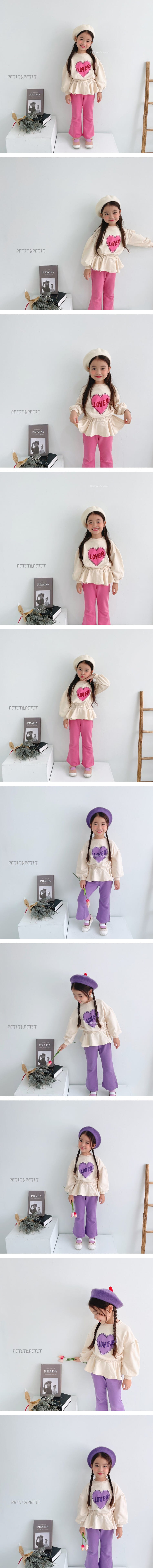 PETIT & PETIT - Korean Children Fashion - #Kfashion4kids - Love Top Bottom Set