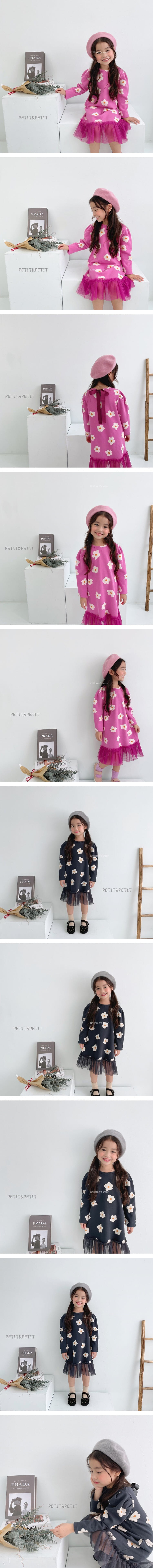 PETIT & PETIT - Korean Children Fashion - #Kfashion4kids - Flower Cha One-piece