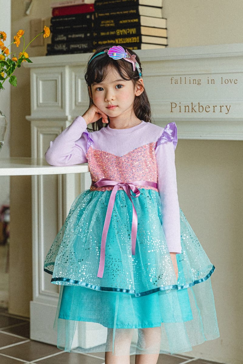 PINK BERRY - Korean Children Fashion - #Kfashion4kids - Mermaid Princess Dress - 2