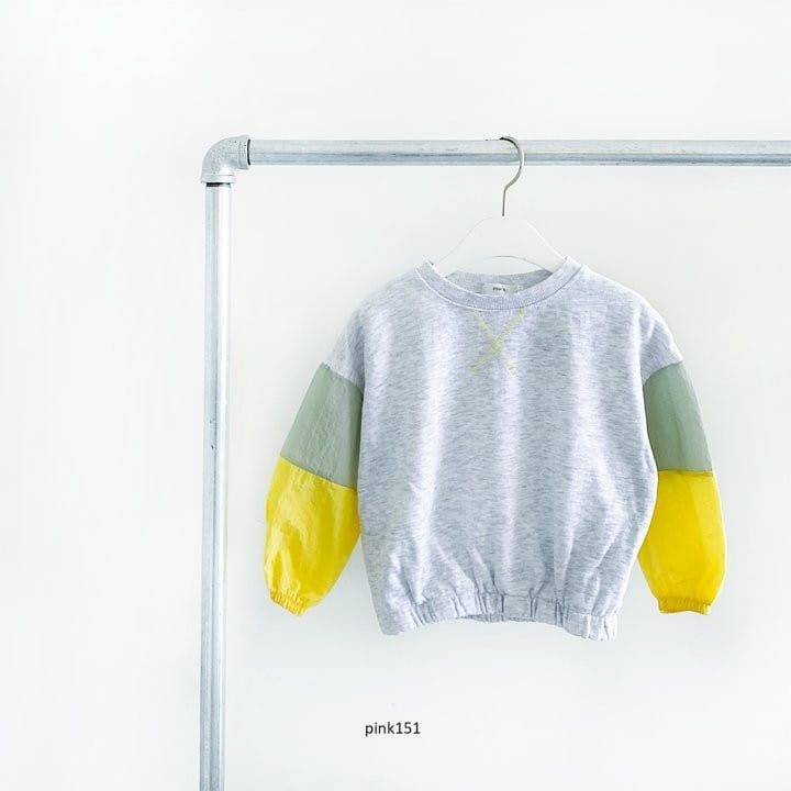 PINK151 - Korean Children Fashion - #Kfashion4kids - Colored Sleeve Sweatshirt - 2