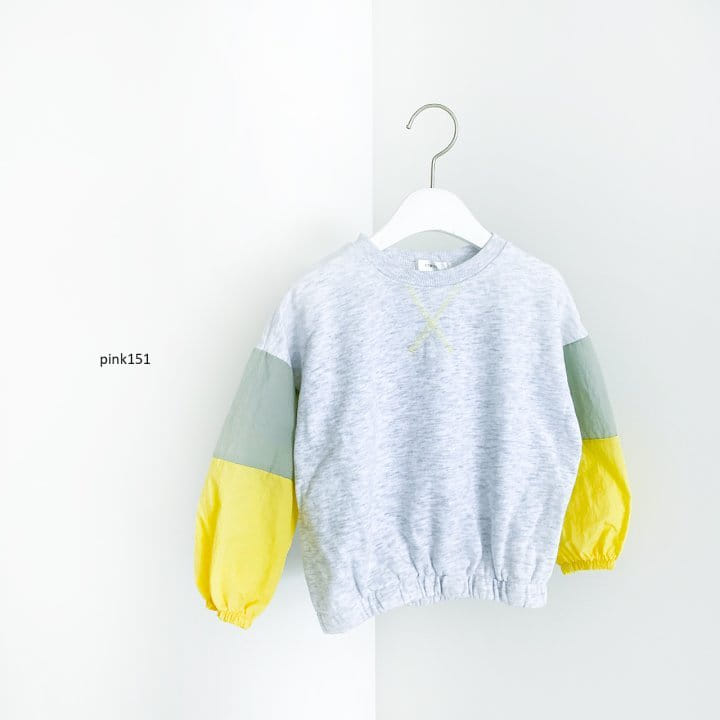 PINK151 - Korean Children Fashion - #Kfashion4kids - Colored Sleeve Sweatshirt - 4