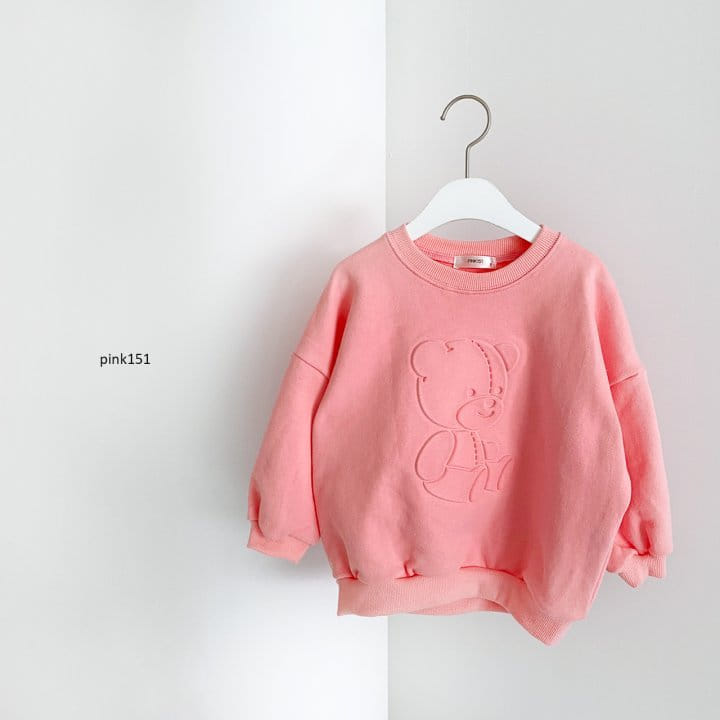 PINK151 - Korean Children Fashion - #Kfashion4kids - Embo Bear Sweatshirt - 4