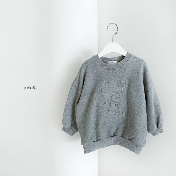 PINK151 - Korean Children Fashion - #Kfashion4kids - Embo Bear Sweatshirt - 6