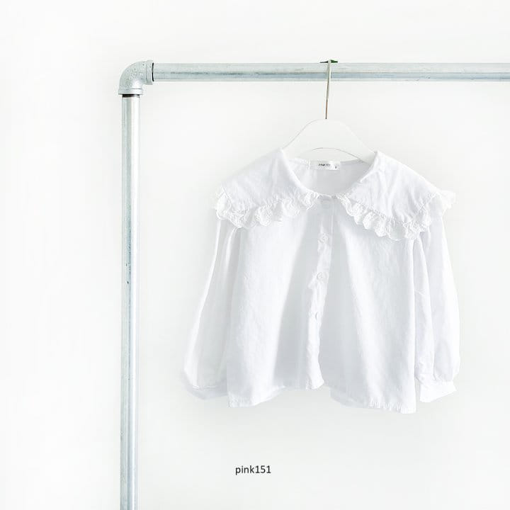 PINK151 - Korean Children Fashion - #Kfashion4kids - Sailor Puff Blouse - 3