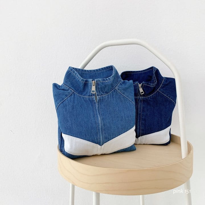 PINK151 - Korean Children Fashion - #Kfashion4kids - Line Denim Jacket - 5