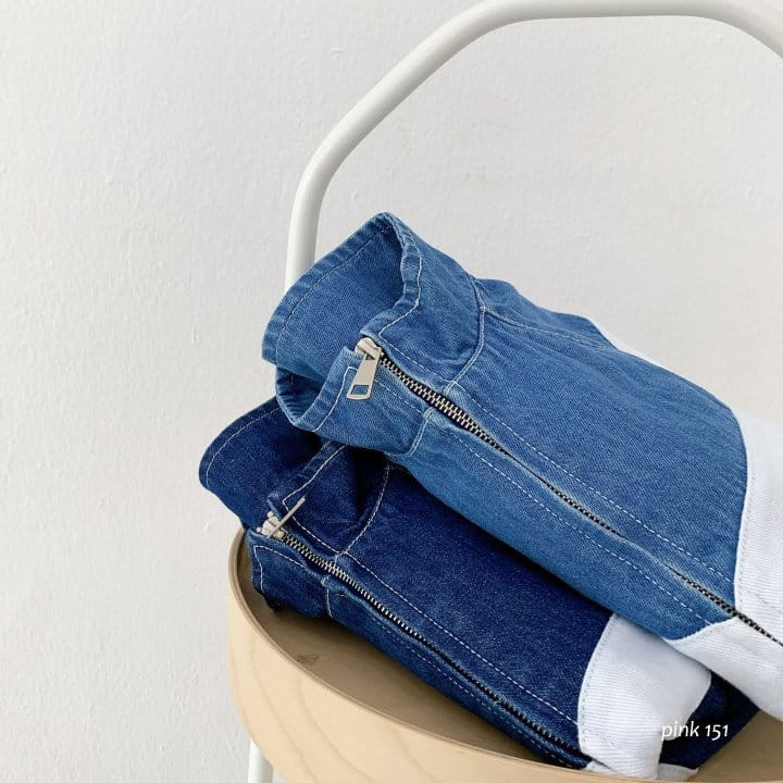PINK151 - Korean Children Fashion - #Kfashion4kids - Line Denim Jacket - 6