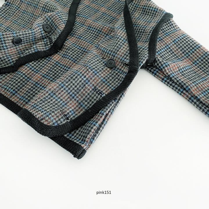 PINK151 - Korean Children Fashion - #Kfashion4kids - No Collar Jacket - 7