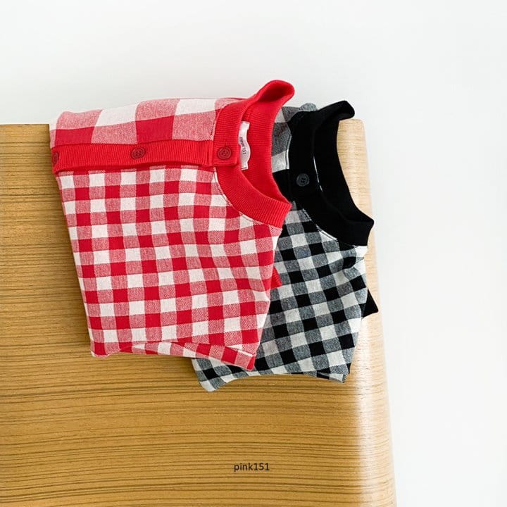 PINK151 - Korean Children Fashion - #Kfashion4kids - Half Check Cardigan - 9