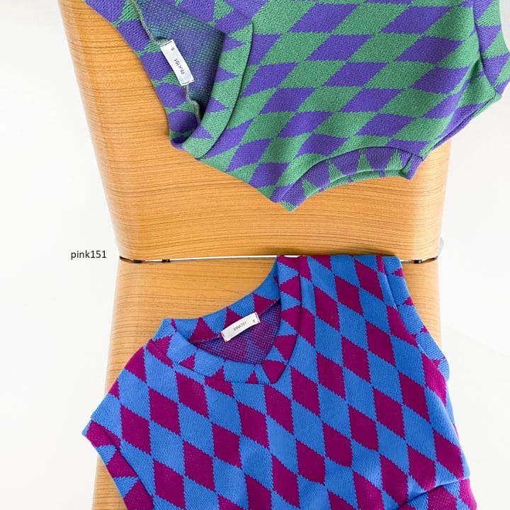 PINK151 - Korean Children Fashion - #Kfashion4kids - Argyle Vest - 10