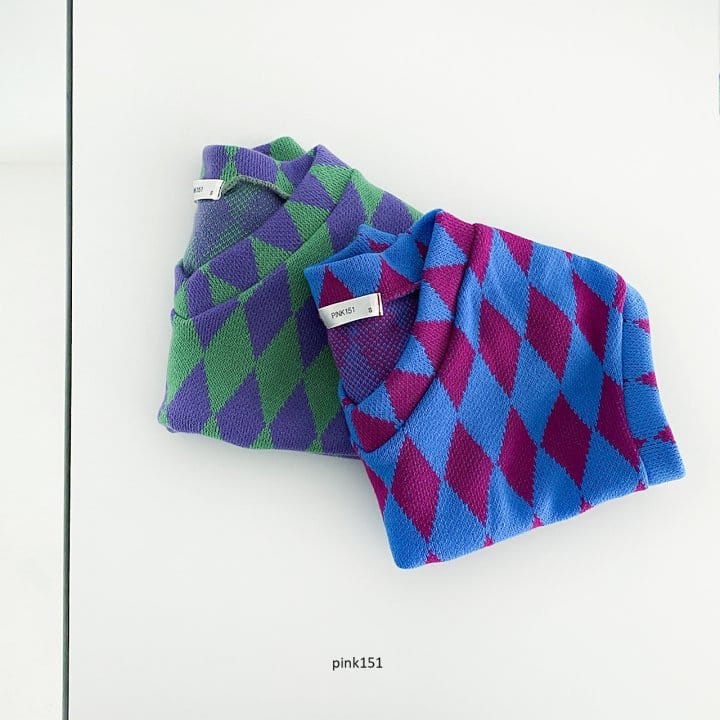 PINK151 - Korean Children Fashion - #Kfashion4kids - Argyle Vest - 11