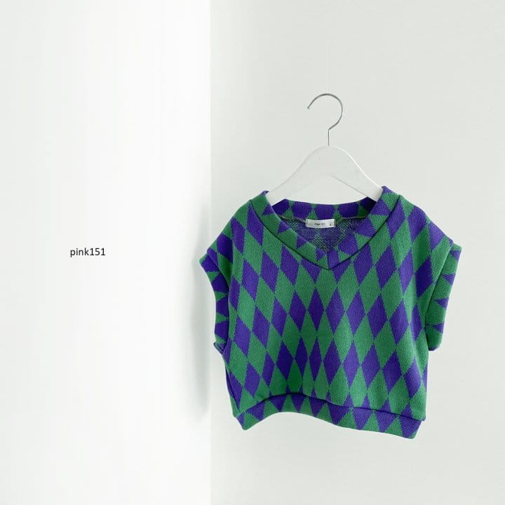 PINK151 - Korean Children Fashion - #Kfashion4kids - Argyle Vest - 4