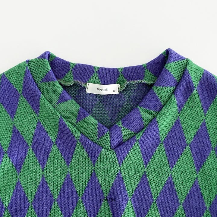 PINK151 - Korean Children Fashion - #Kfashion4kids - Argyle Vest - 6