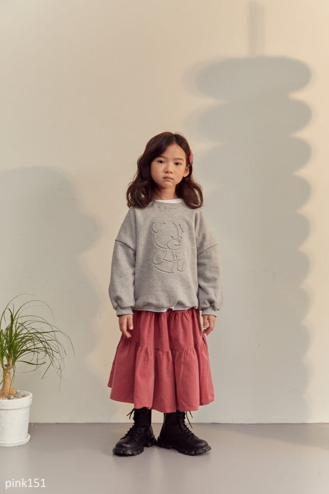 PINK151 - Korean Children Fashion - #Kfashion4kids - Corduroy Cancan Skirt - 12