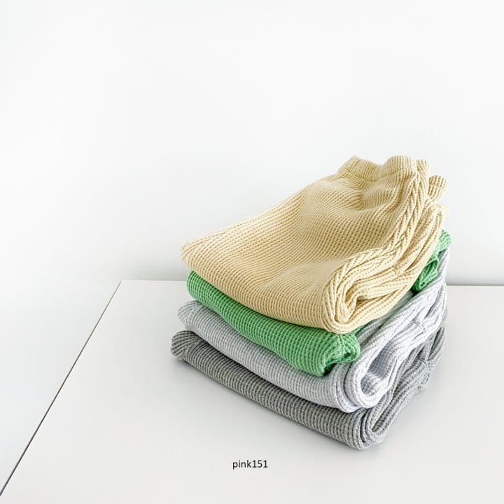 PINK151 - Korean Children Fashion - #Kfashion4kids - Butter Waffle Jogger Pants - 12