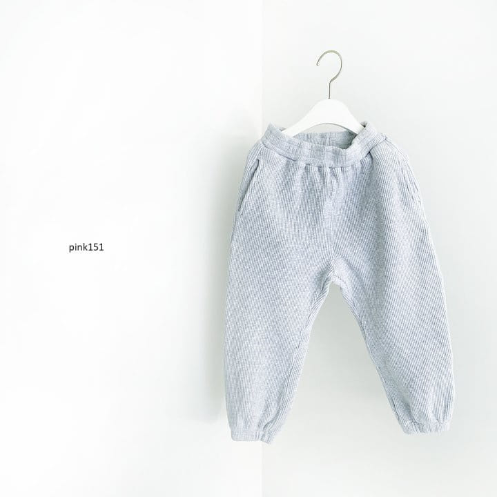 PINK151 - Korean Children Fashion - #Kfashion4kids - Butter Waffle Jogger Pants - 5