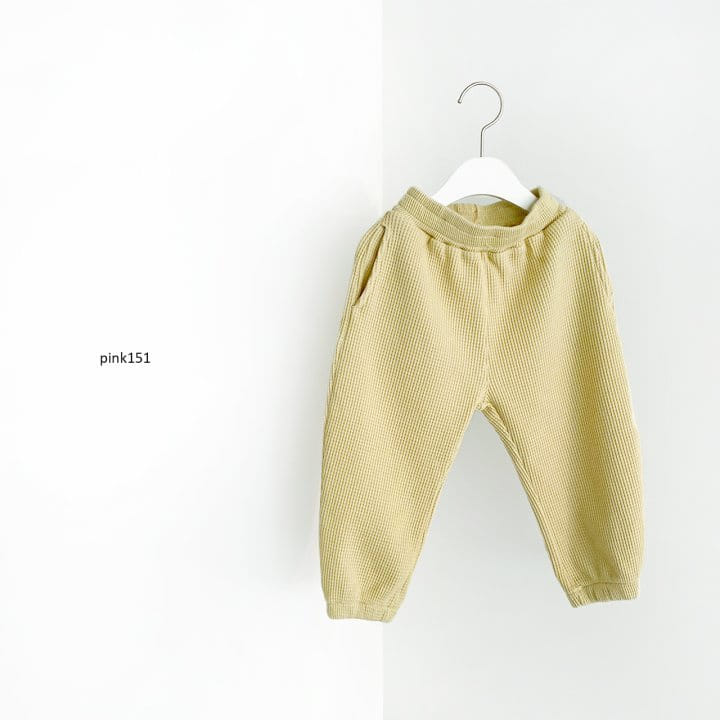 PINK151 - Korean Children Fashion - #Kfashion4kids - Butter Waffle Jogger Pants - 6