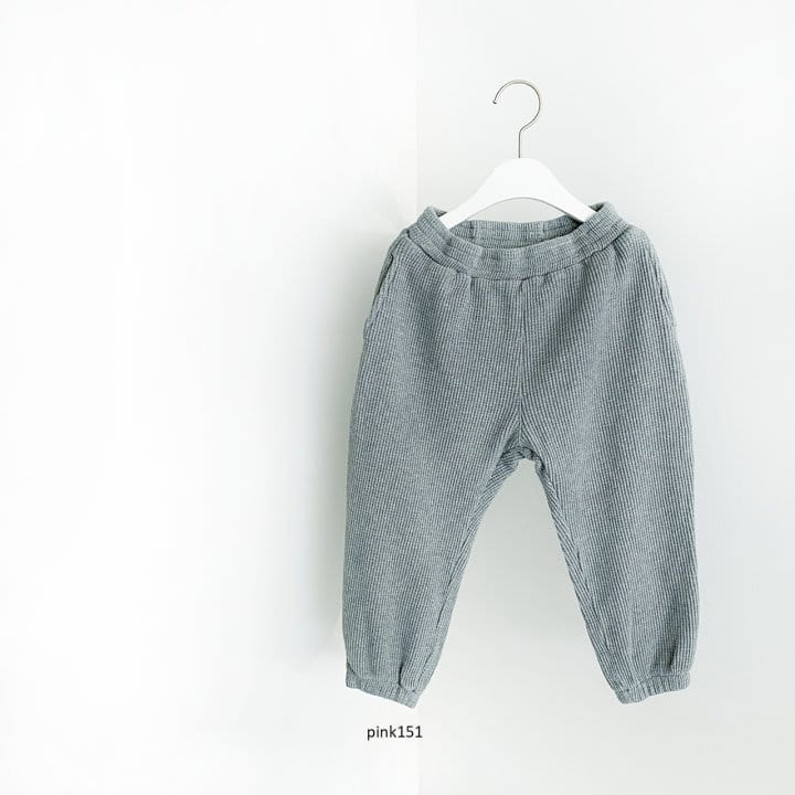 PINK151 - Korean Children Fashion - #Kfashion4kids - Butter Waffle Jogger Pants - 8
