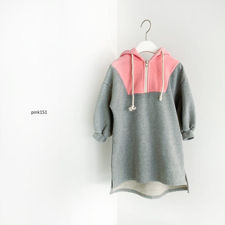 PINK151 - Korean Children Fashion - #Kfashion4kids - Anorak Hood One-piece - 4