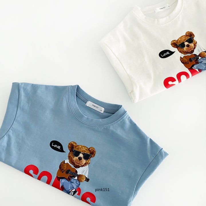 PINK151 - Korean Children Fashion - #Kfashion4kids - Songs Bear Tee - 10