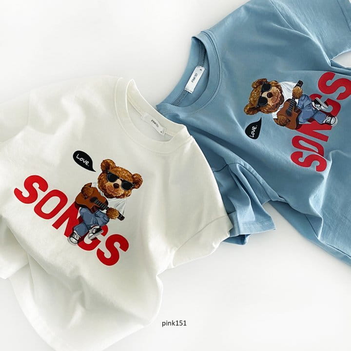 PINK151 - Korean Children Fashion - #Kfashion4kids - Songs Bear Tee - 3
