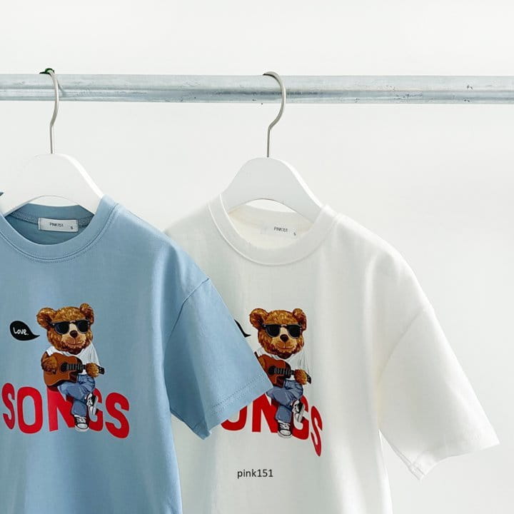 PINK151 - Korean Children Fashion - #Kfashion4kids - Songs Bear Tee - 5