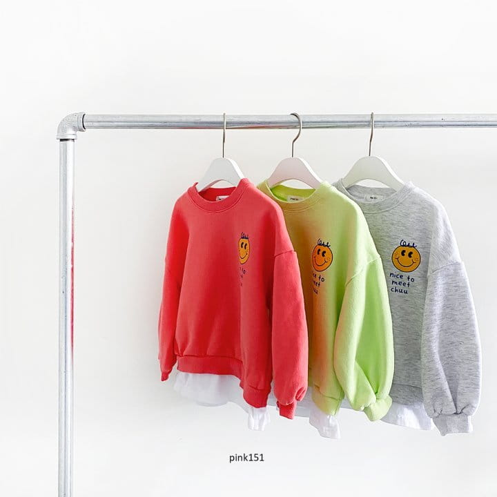 PINK151 - Korean Children Fashion - #Kfashion4kids - Layered Smile Sweatshirt - 3