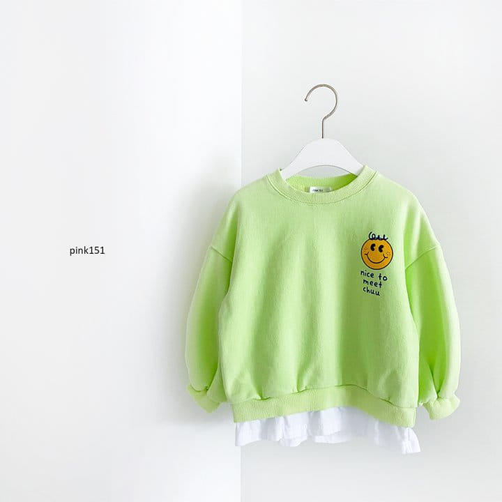 PINK151 - Korean Children Fashion - #Kfashion4kids - Layered Smile Sweatshirt - 6