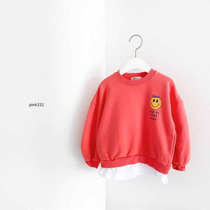 PINK151 - Korean Children Fashion - #Kfashion4kids - Layered Smile Sweatshirt - 7